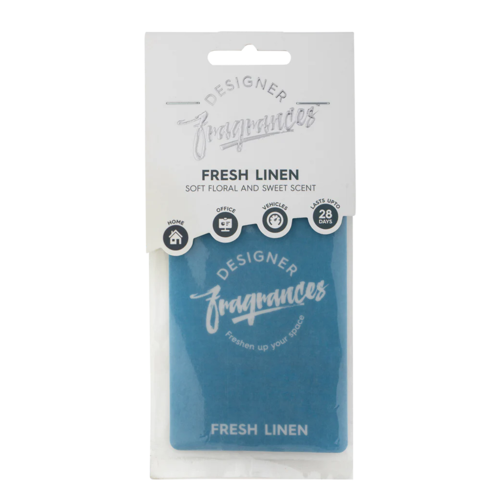 Designer Fragrances Paper 2D Air Freshener Fresh Linen