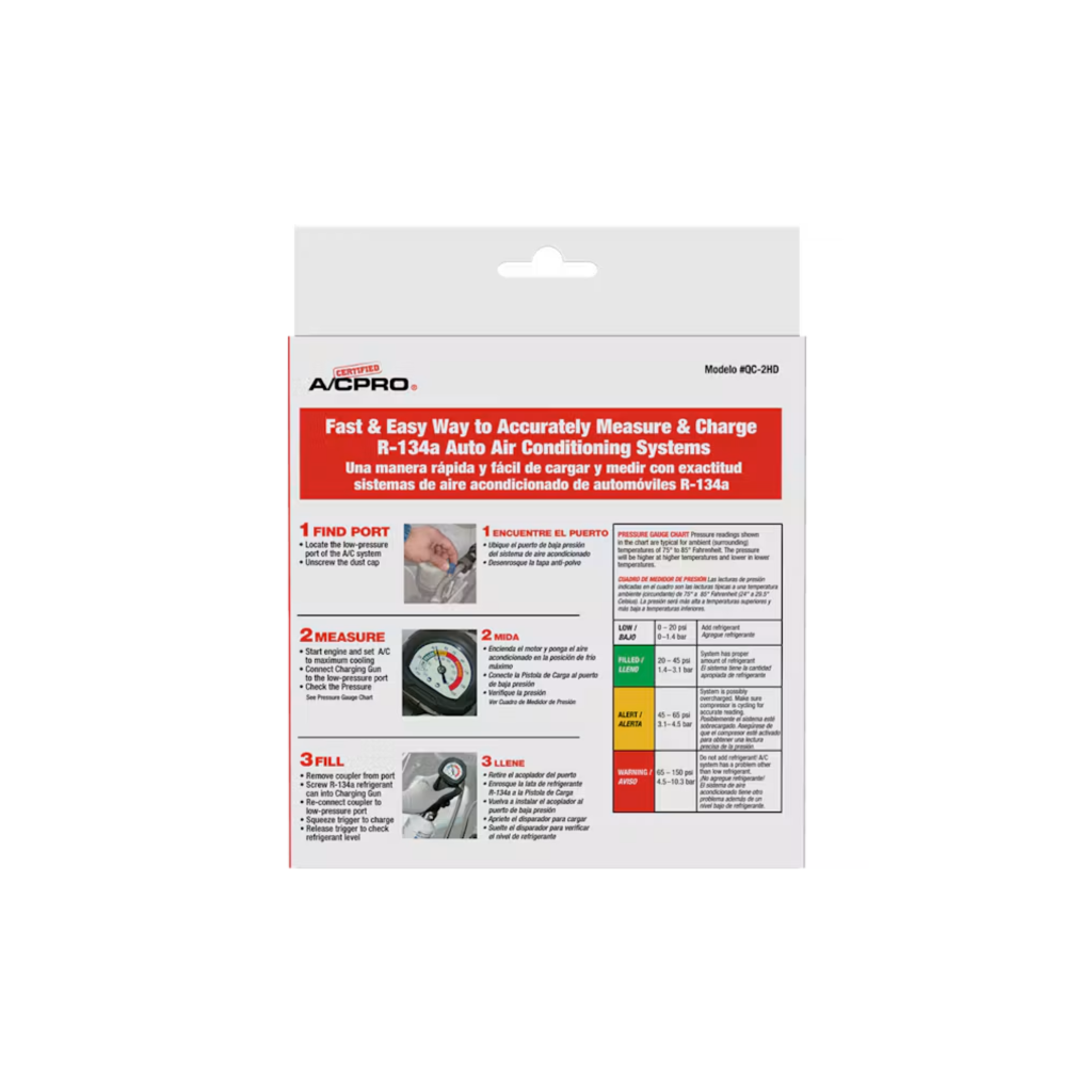 A/C Pro Air-Con Charging Gun & Gauge R-134A (GID02020EN)