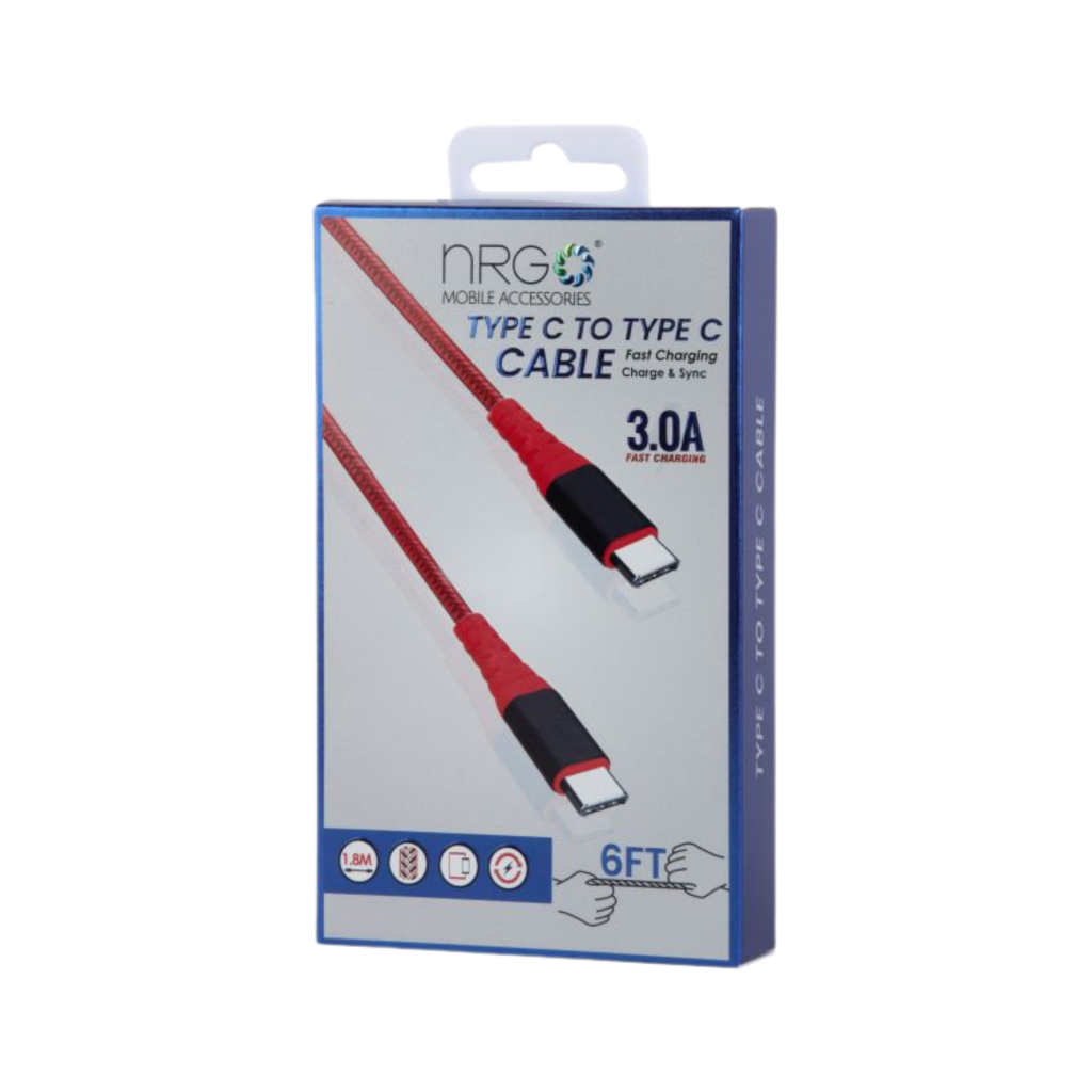 NRG Type-C to Type-C Fast Charging Cable