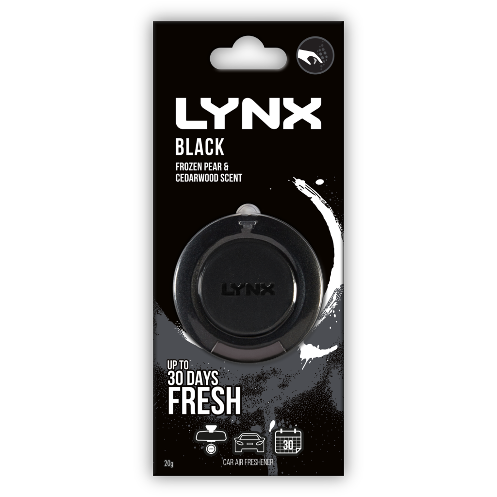 LYNX 3D Hanging Air Freshener Black
