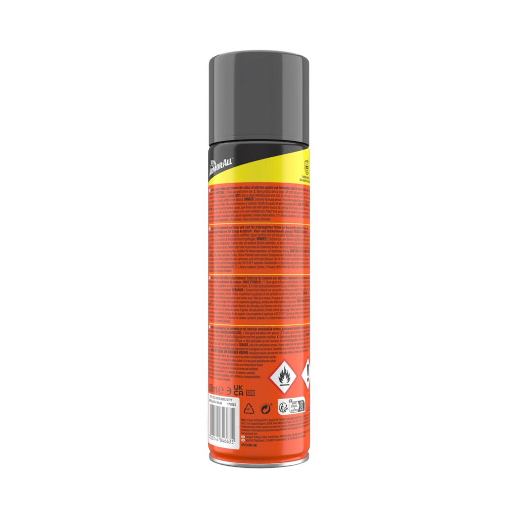 ArmorAll 500ml Cockpit Shine Lemon Fresh - Back Packaging