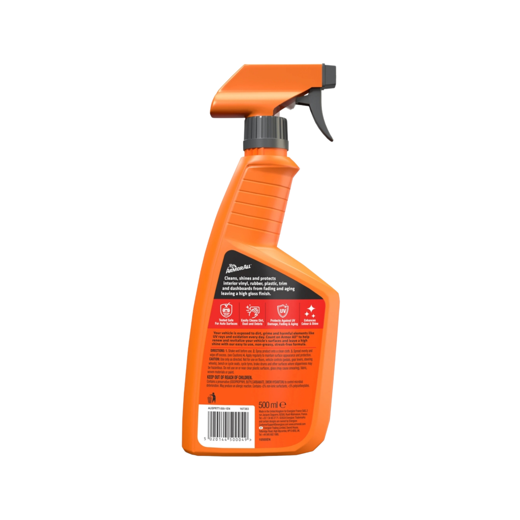 ArmorAll 500ml Protectant Gloss - Back