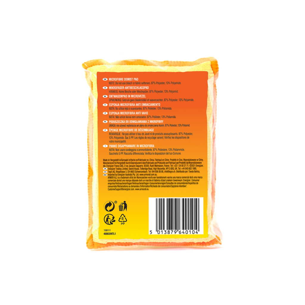 ArmorAll Microfibre Demist Pad