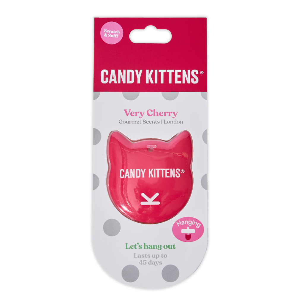Candy Kittens 3D Hanging Air Freshener Very Cherry