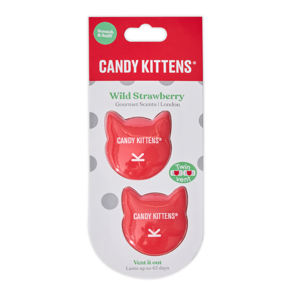 Candy Kittens Vent Air Freshener Wild Strawberry