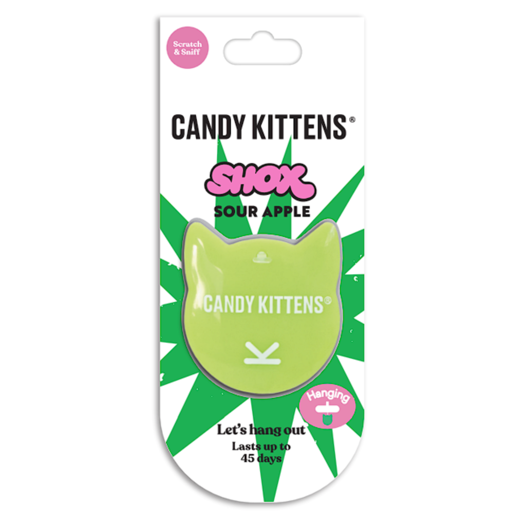 Candy Kittens 3D Hanging Air Freshener Shox Sour Apple