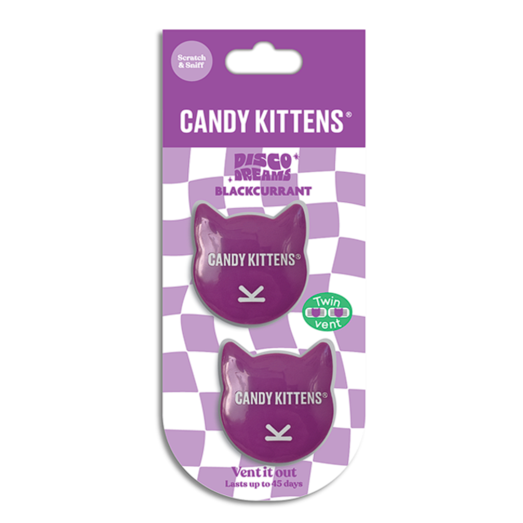 Candy Kittens Vent Air Freshener Disco Dreams Blackcurrant