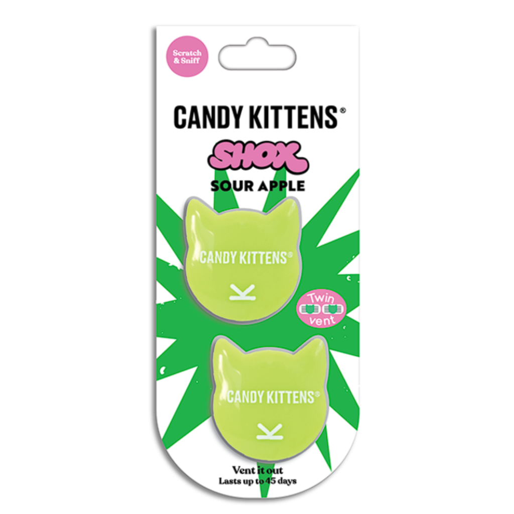 Candy Kittens Vent Air Freshener Shox Sour Apple