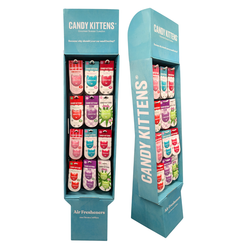 Candy Kittens Stocked FSDU - Hanging & Vent