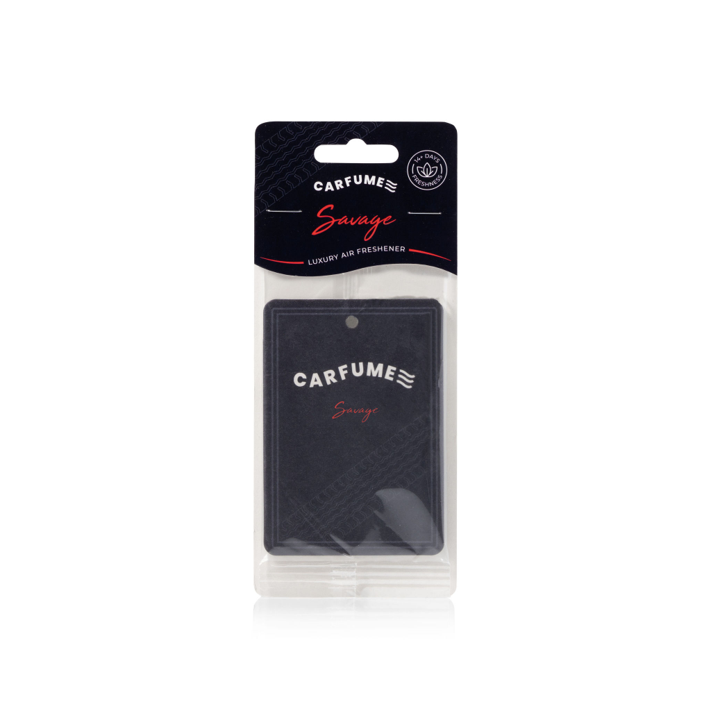 Carfume Scented Card 2D Air Freshener Savage