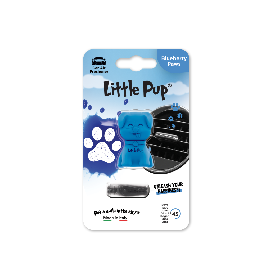 Little Pup Vent Clip Air Freshener Blueberry Paws