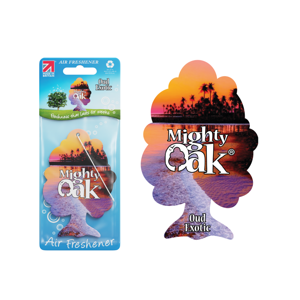 Mighty Oak Card 2D Air Freshener Oud Exotic