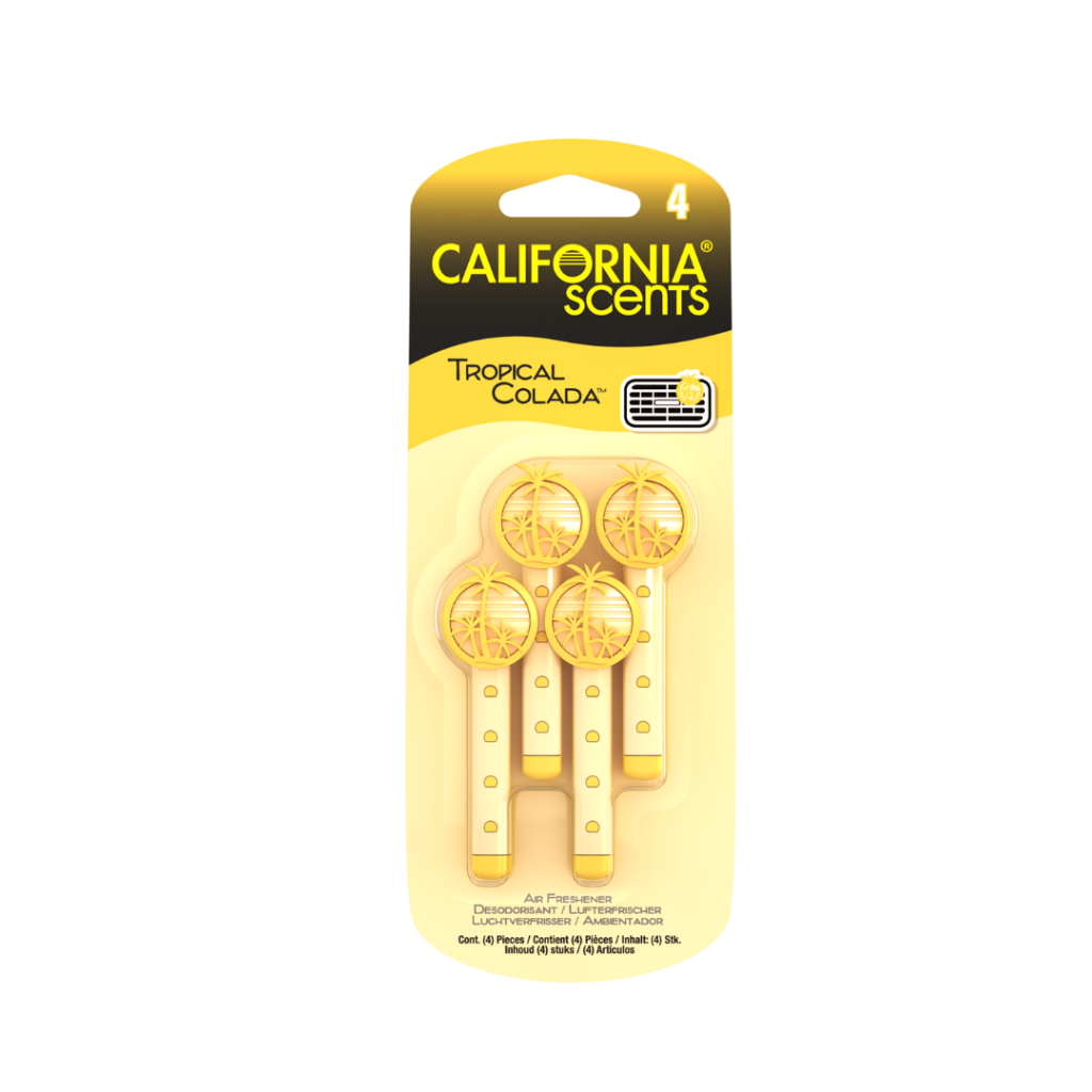 California Scents 4PK Vent Stick Tropical Colada