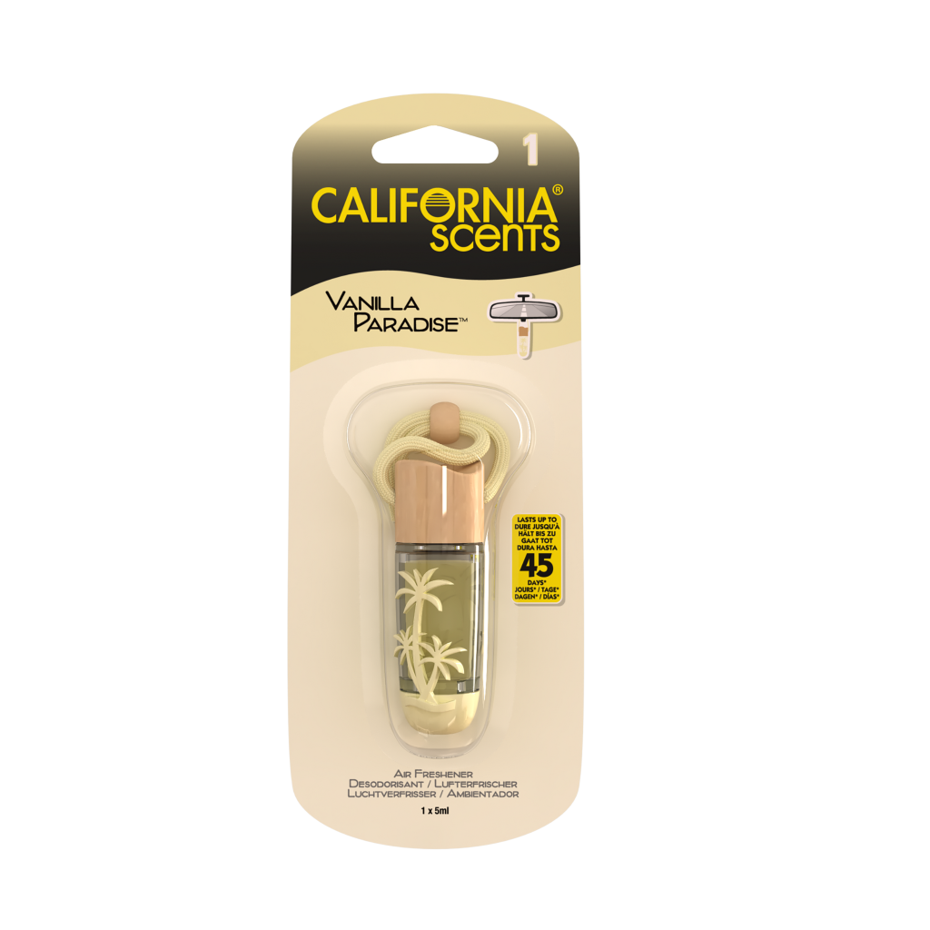 California Scents Hanging Vial Vanilla Paradise