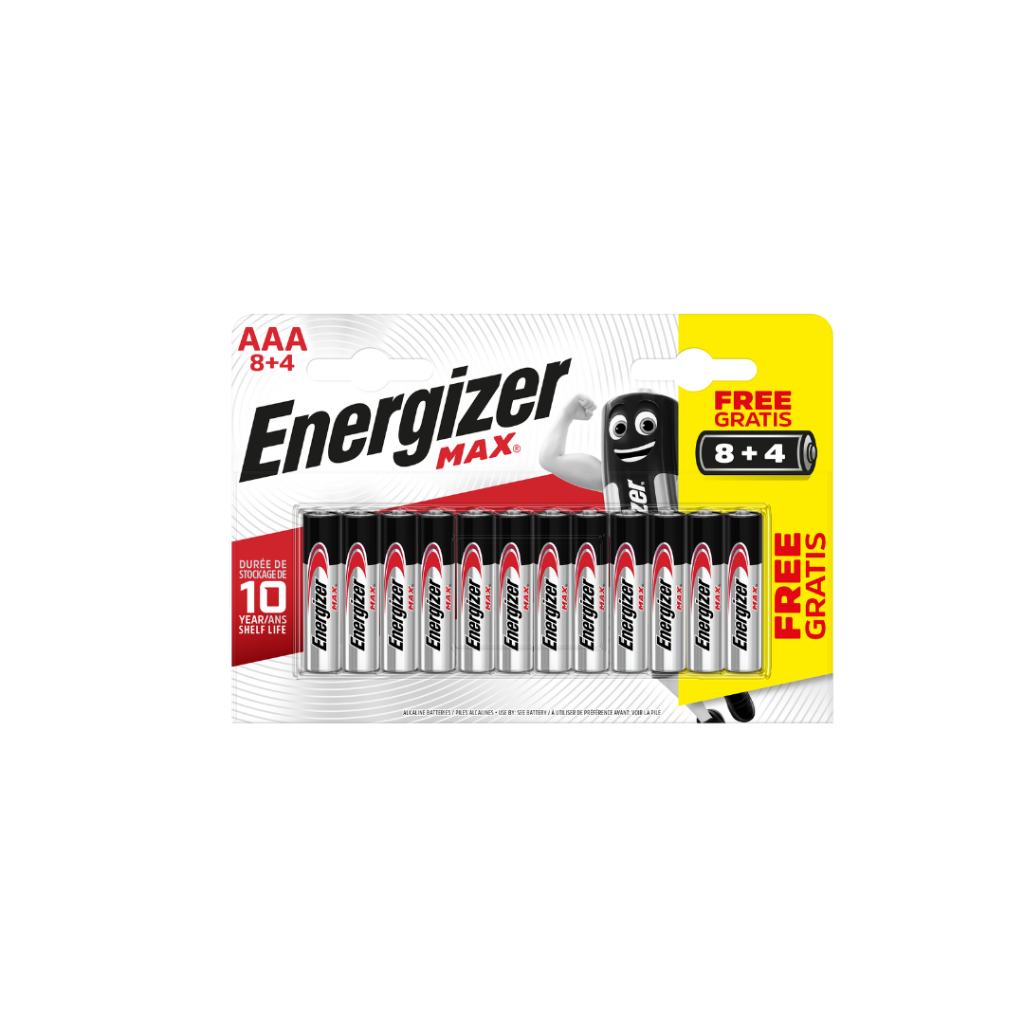 Energizer Max Alk AAA BP12 8+4