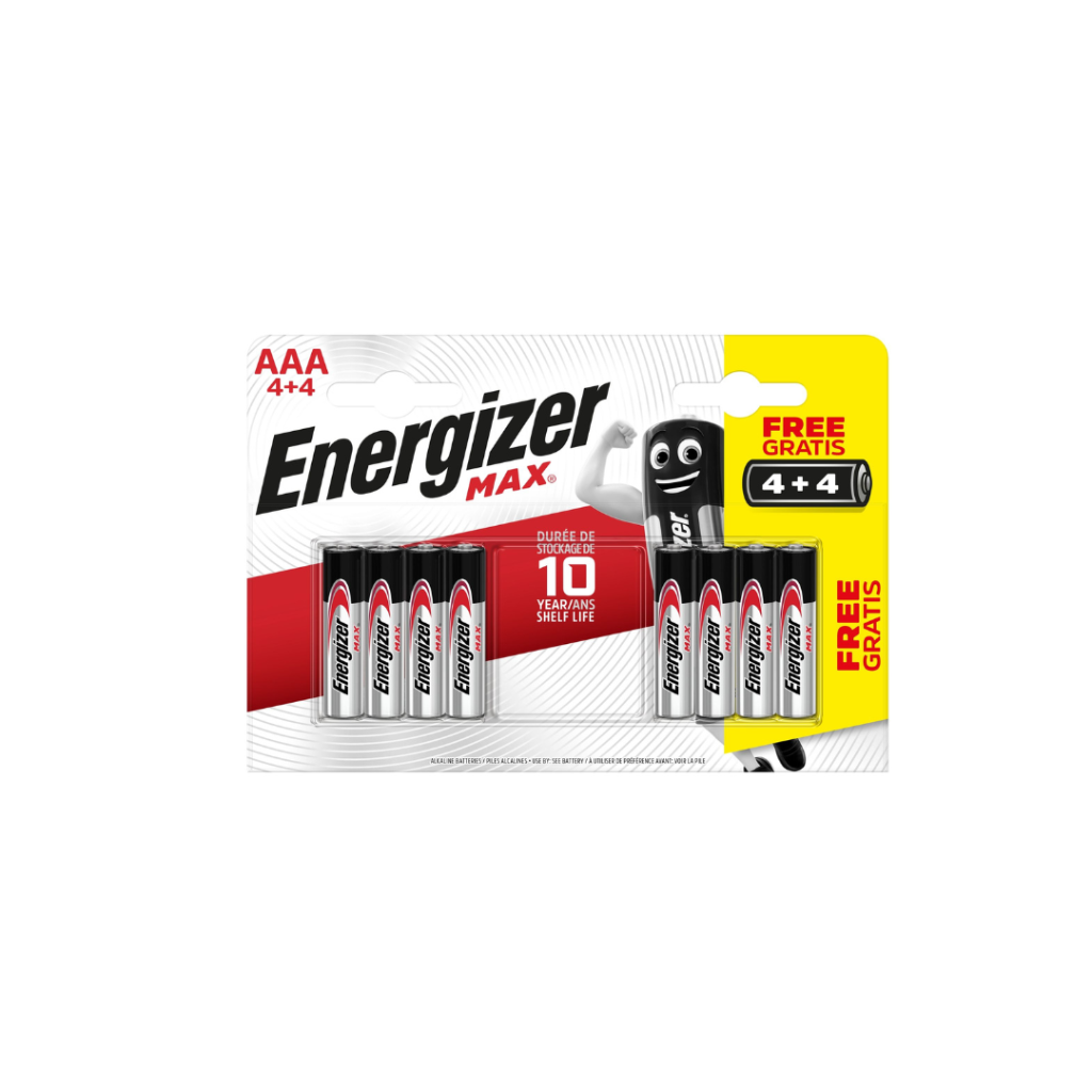 Energizer Max Alk AAA BP8 4+4