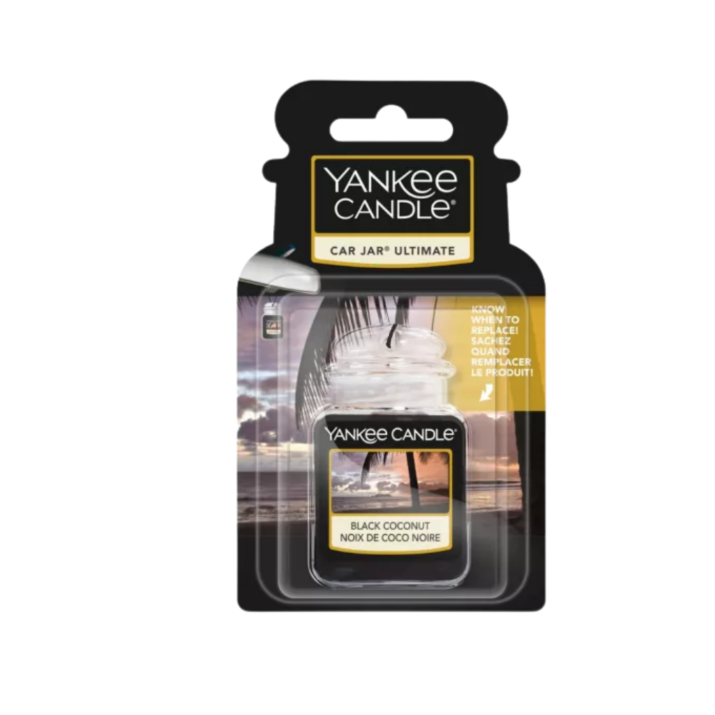 Yankee Candle Car Jar Ultimate Hanging Black Coconut