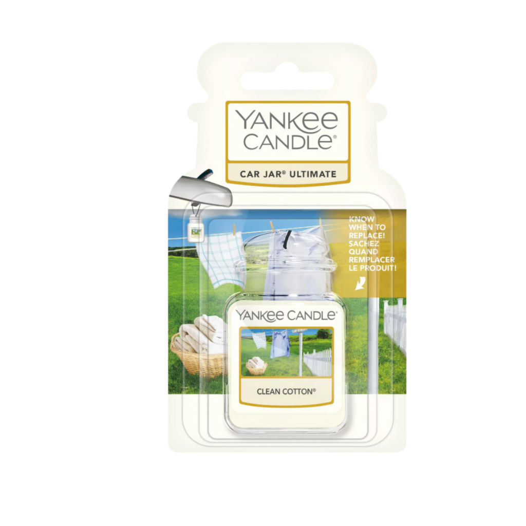 Yankee Candle Car Jar Ultimate Hanging Clean Cotton