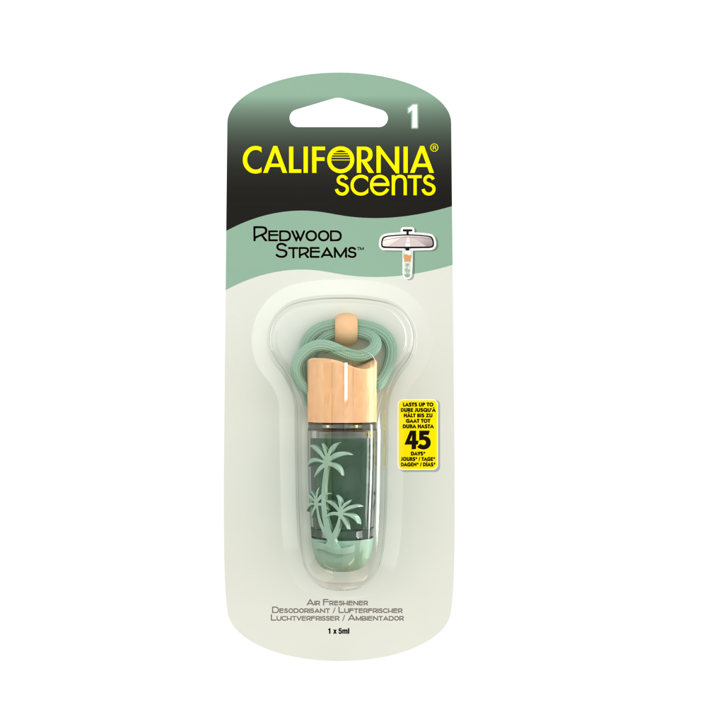 California Scents Hanging Vial Redwood Streams