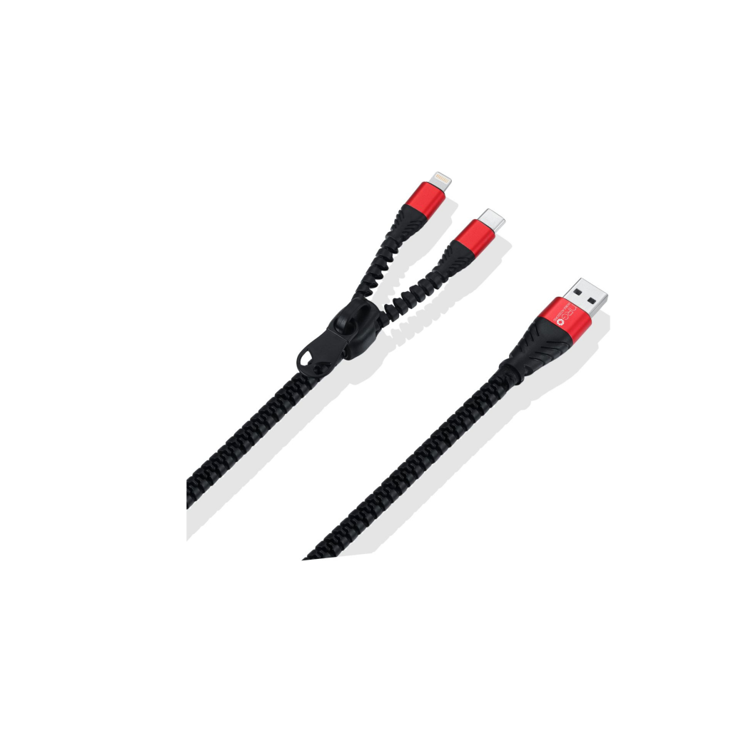 NRG 2in1 Zipper Charging Cable