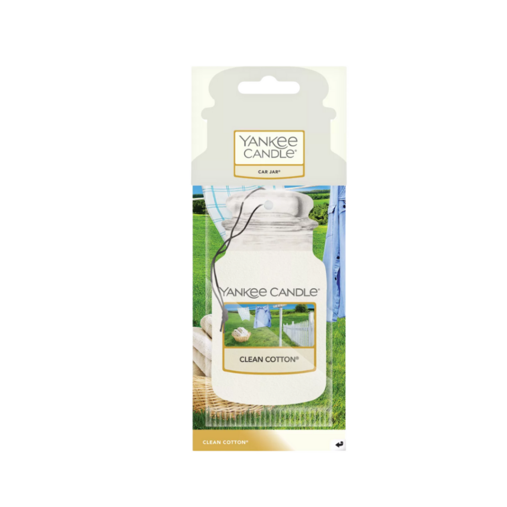 Yankee Candle Car Jar Hanging Clean Cotton